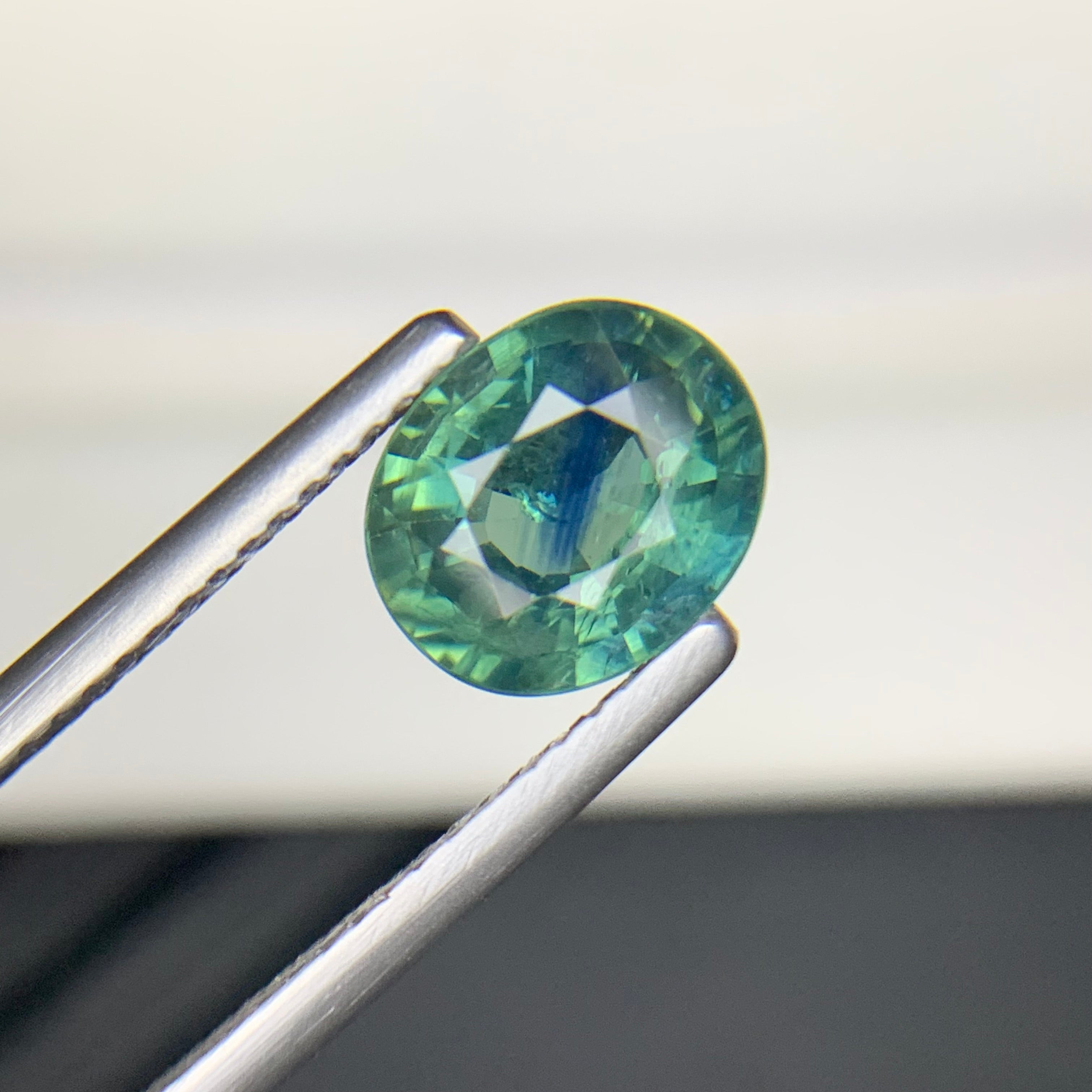 2.32 Carats Oval Cut Natural Greenish Blue Sapphire From Madagascar