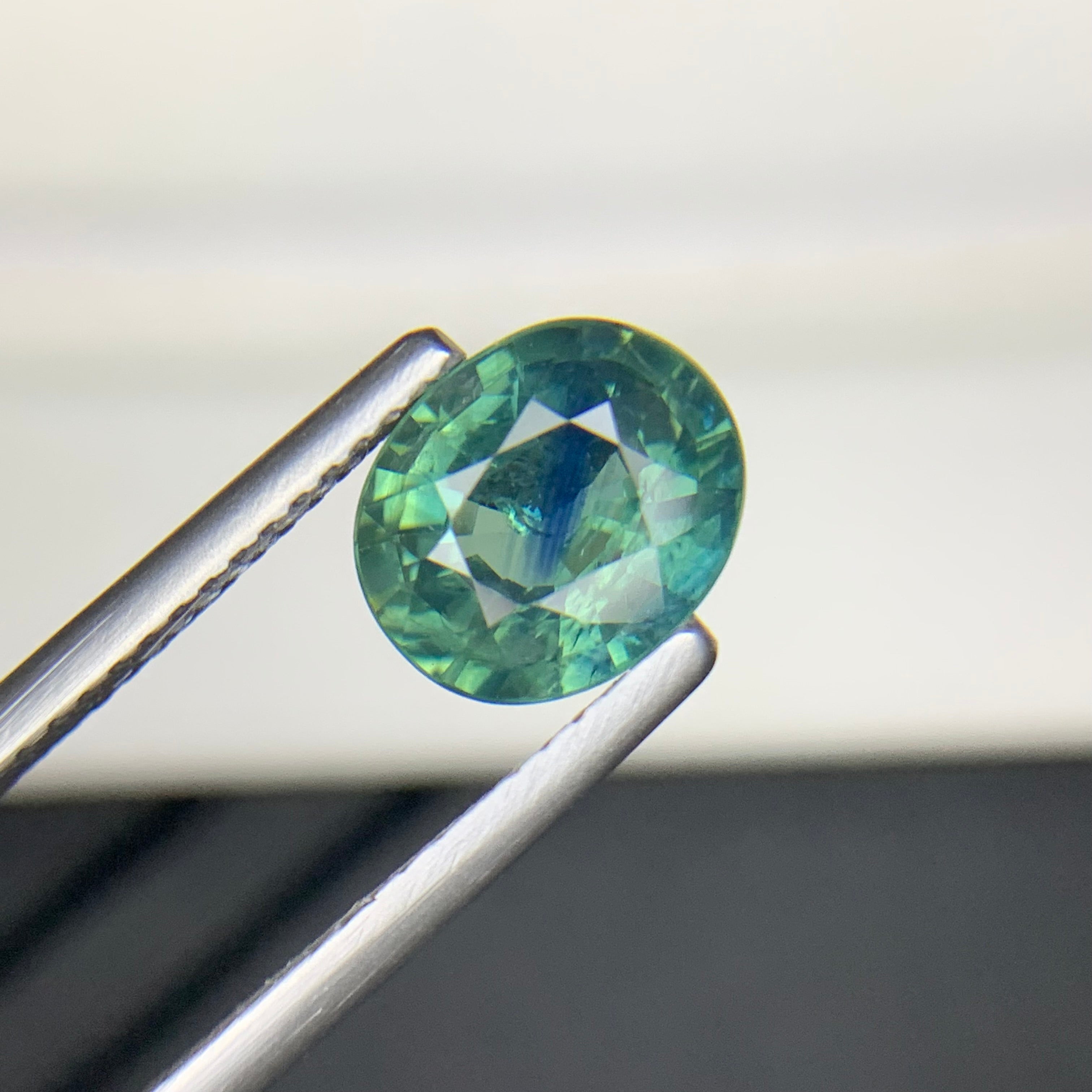 2.32 Carats Oval Cut Natural Greenish Blue Sapphire From Madagascar
