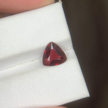 1.95 Carat Red Spinel Trillion Cut – Natural African Untreated Red Spinel Gemstone