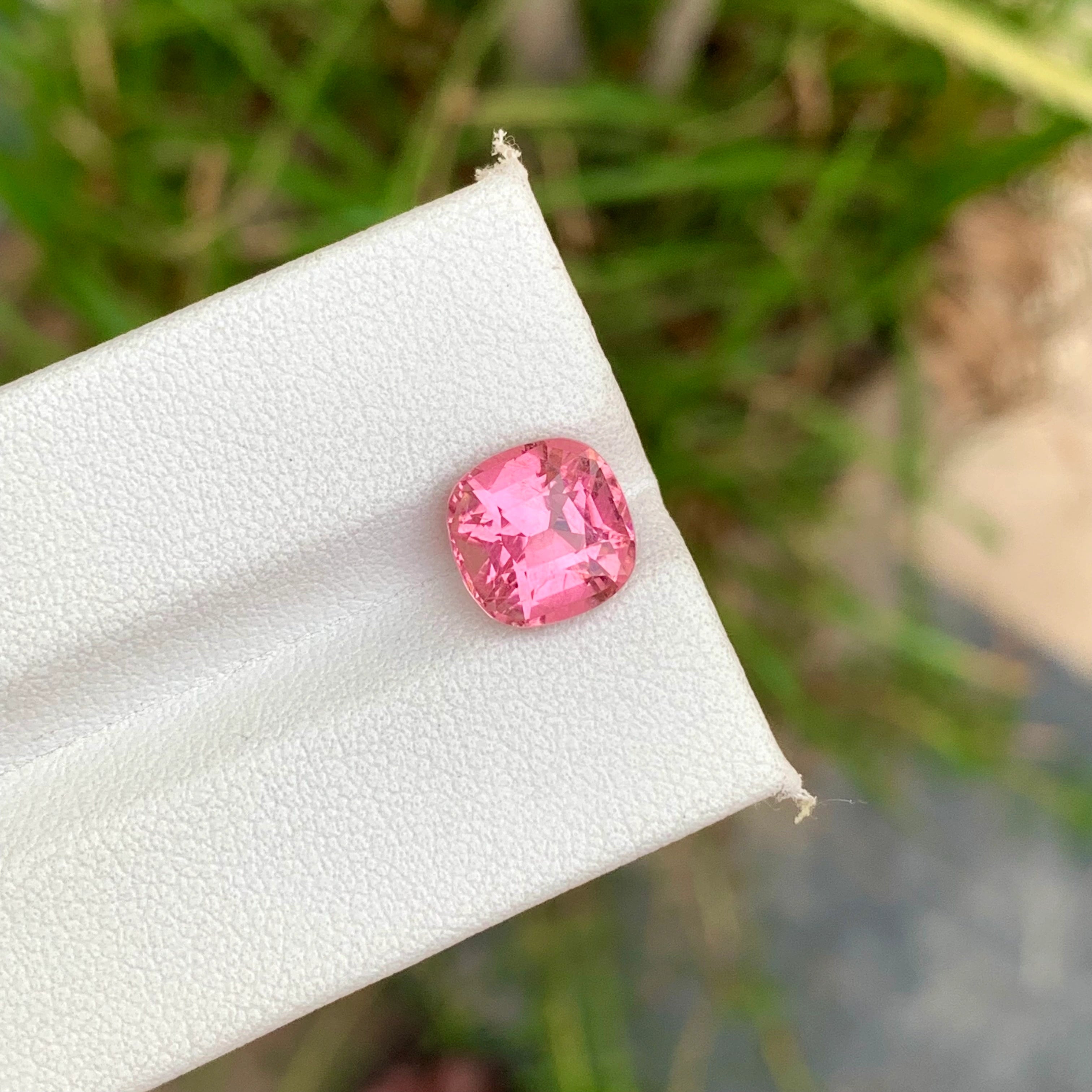 3.10 Carats Natural Pink Tourmaline Cushion Shape - Loose Afghan Gemstone