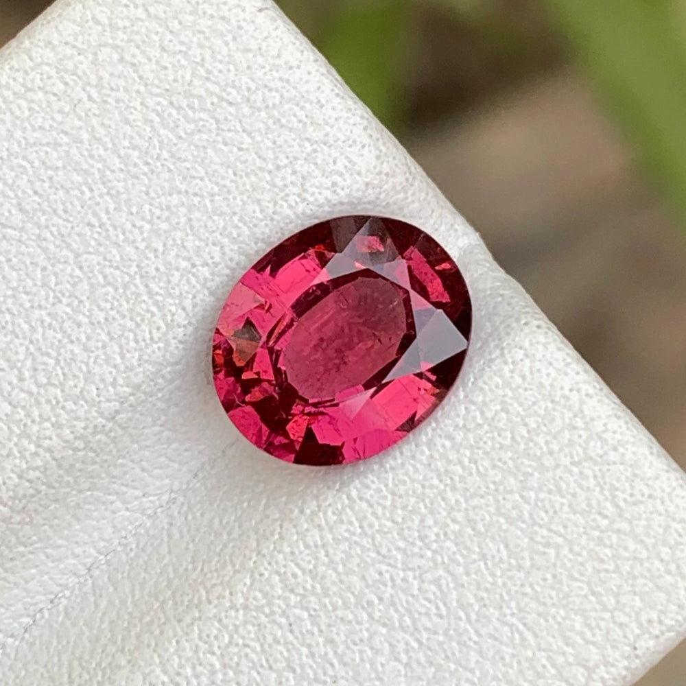3.00 Carats Raspberry Garnet Oval Cut Stone - Natural Loose African Gemstone