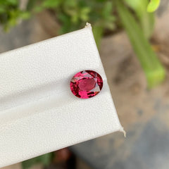 3.00 Carats Raspberry Garnet Oval Cut Stone - Natural Loose African Gemstone