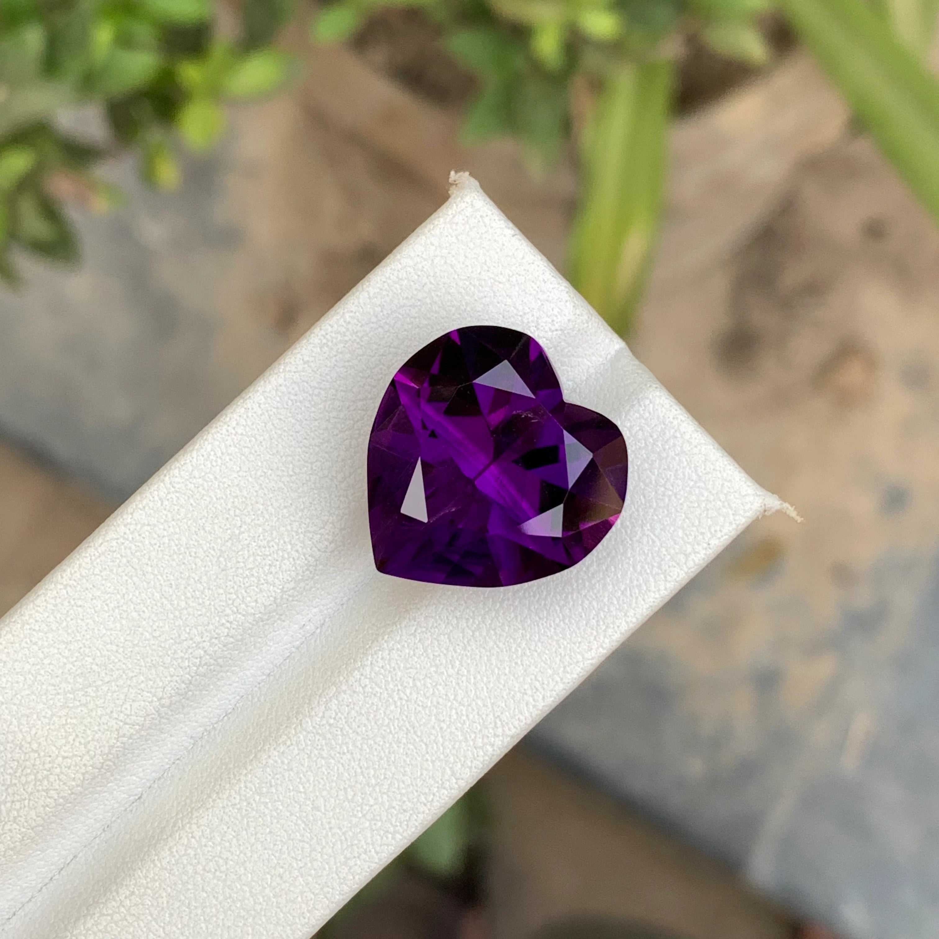 22.10 Carats Deep Purple Hard Shaped Amethyst - Loose African Stone