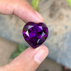 22.10 Carats Deep Purple Hard Shaped Amethyst - Loose African Stone