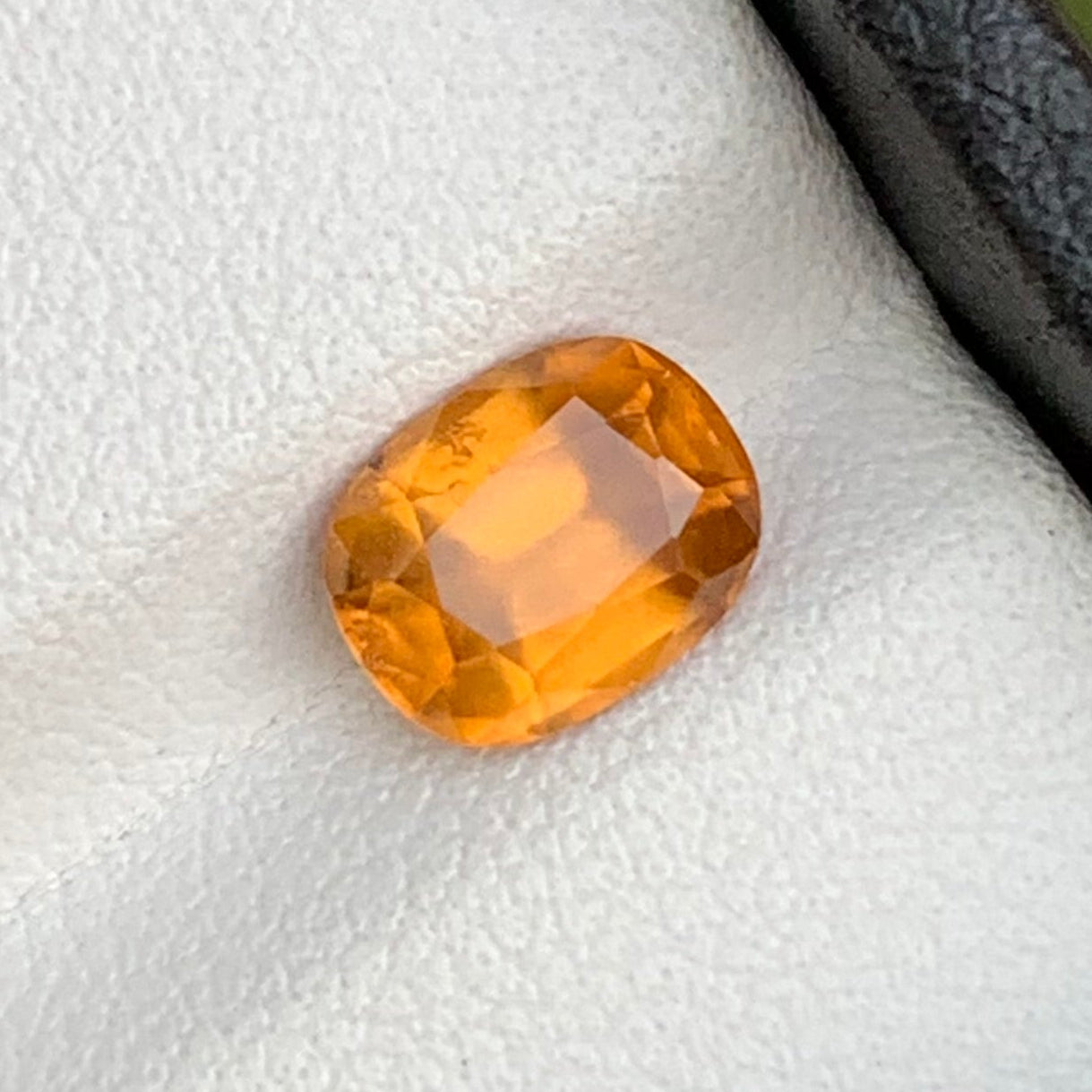 1.60 Carats Orange Garnet Oval Cut Stone
