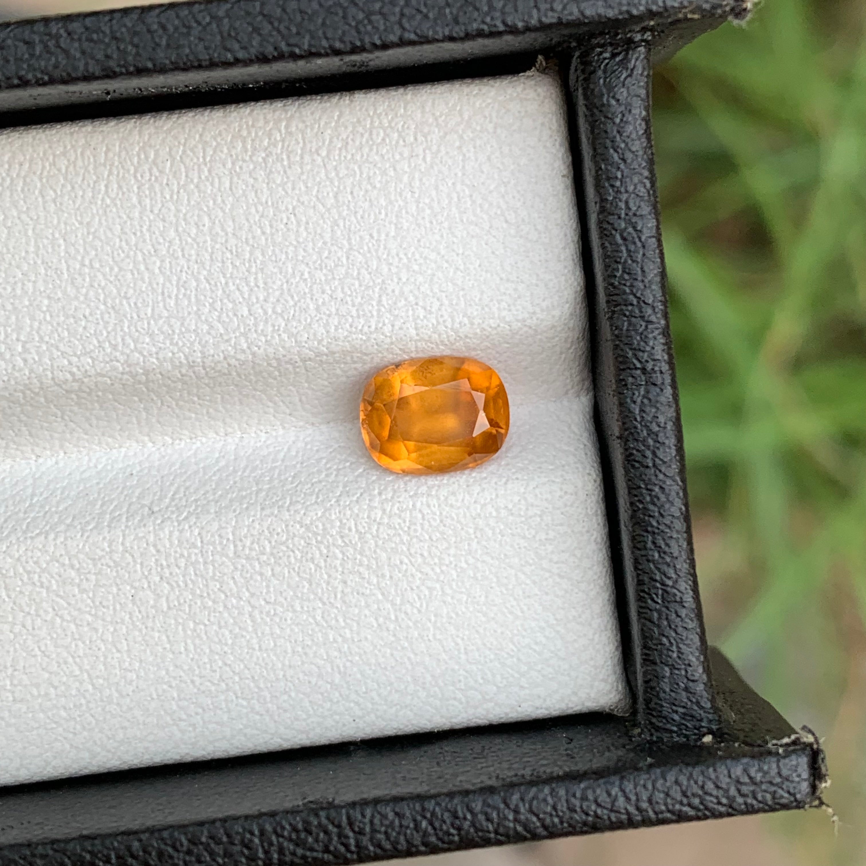 1.60 Carats Orange Garnet Oval Cut Stone