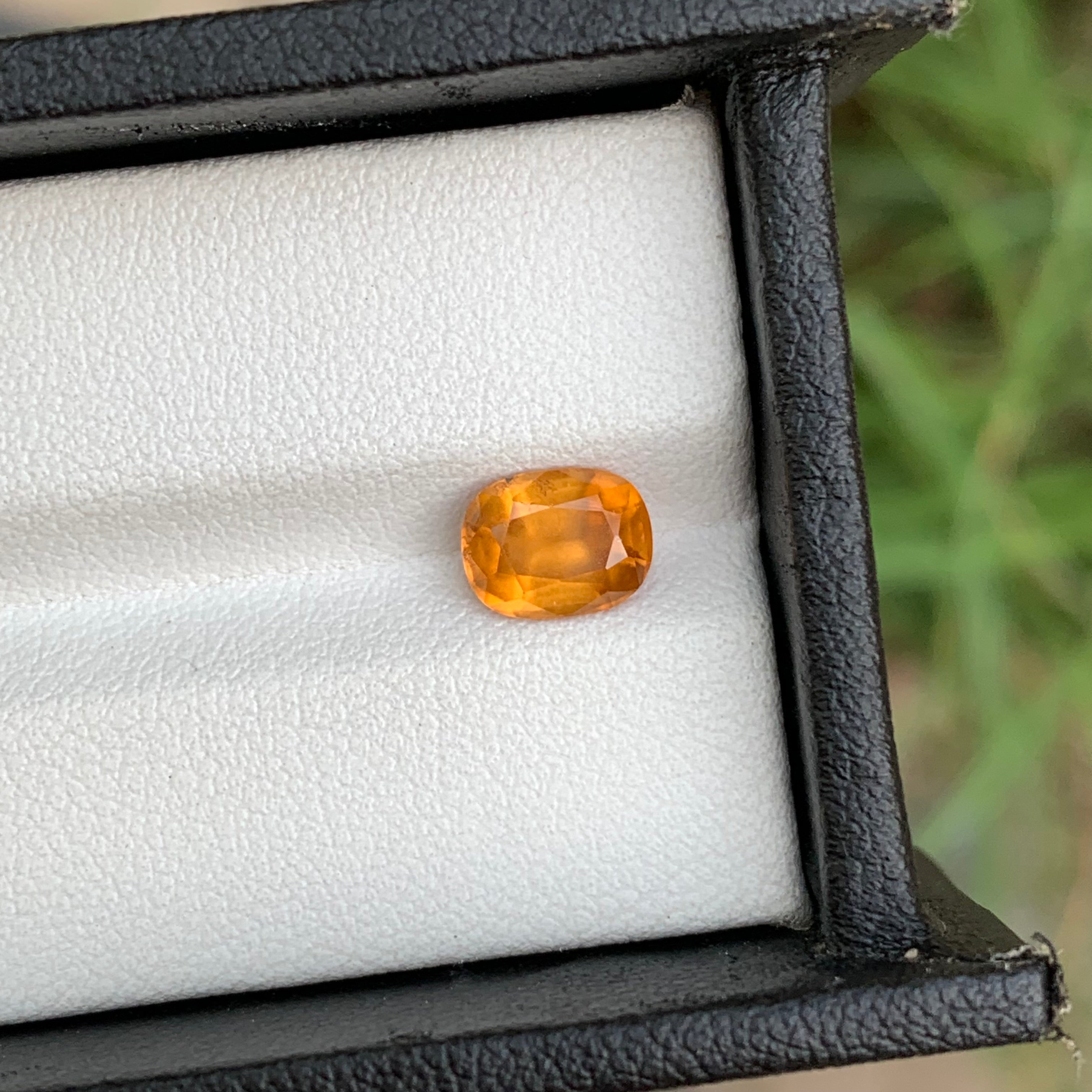1.60 Carats Orange Garnet Oval Cut Stone