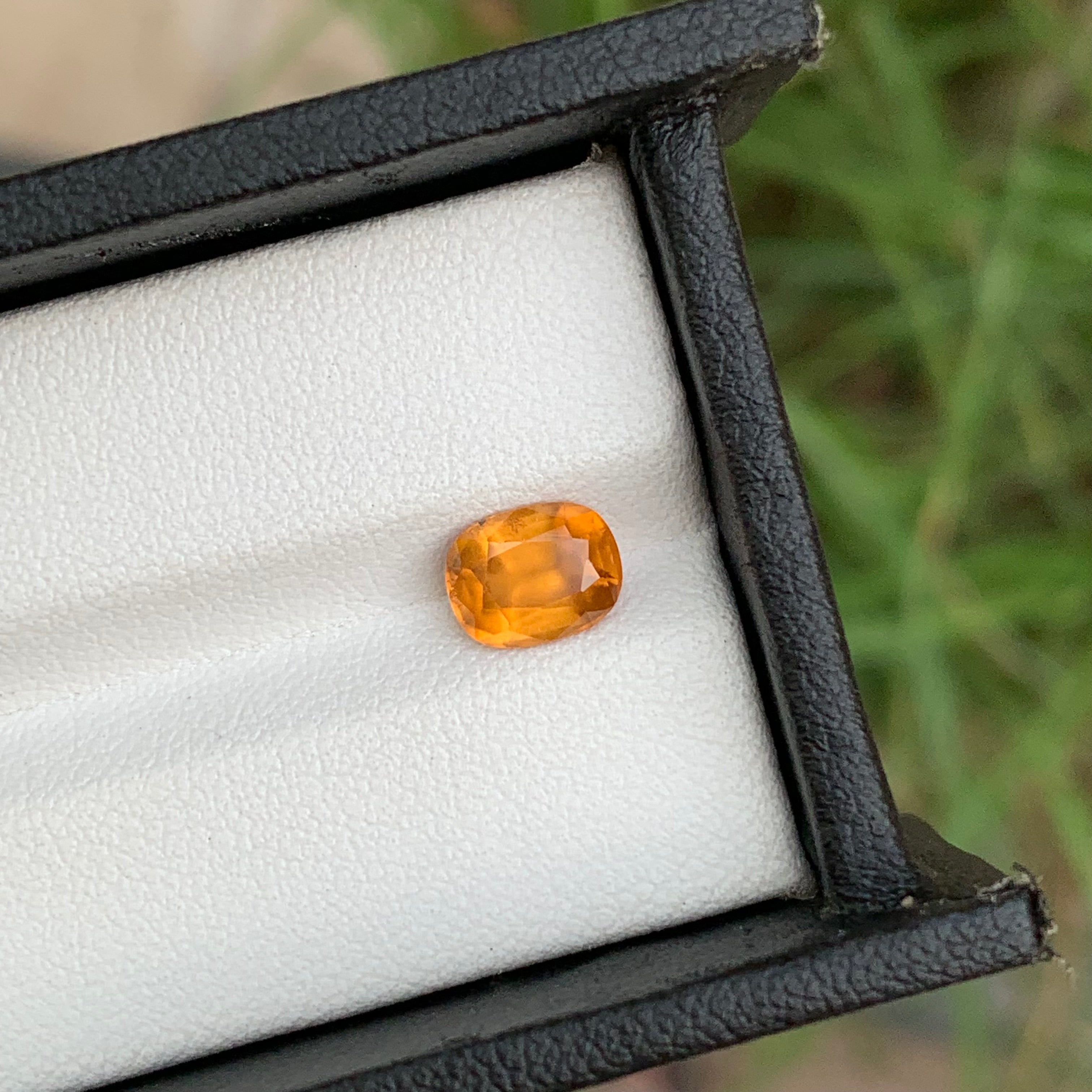 1.60 Carats Orange Garnet Oval Cut Stone