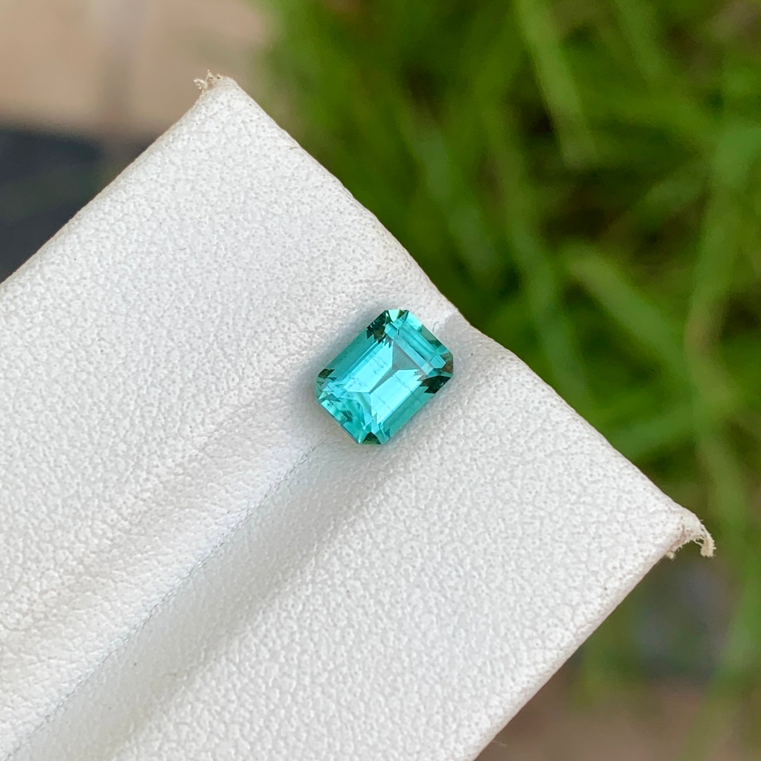 1.00 Carats Natural Loose Lagoon Blue Tourmaline From Afghanistan