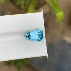 5.60 Carats Shield Cut Sky Blue Topaz - Natural Loose Brazilian Gemstone