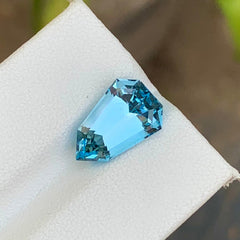 5.60 Carats Shield Cut Sky Blue Topaz - Natural Loose Brazilian Gemstone