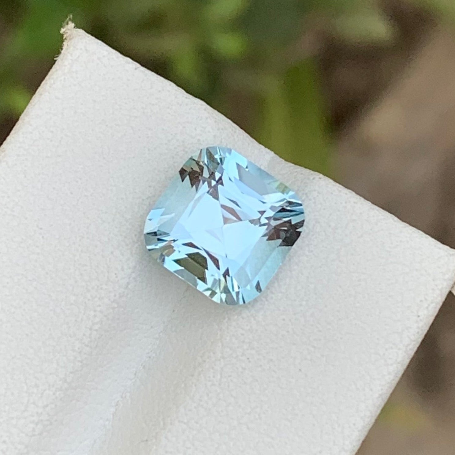 5.05 Carats Cushion Cut Sky Blue Topaz