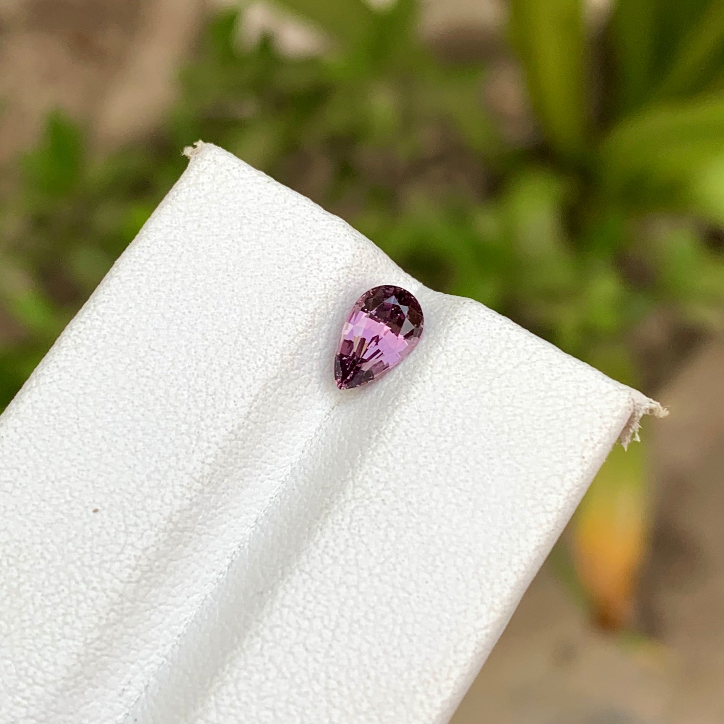 1.00 Carats Natural Cadillac Pink Spinel Teardrop Shape