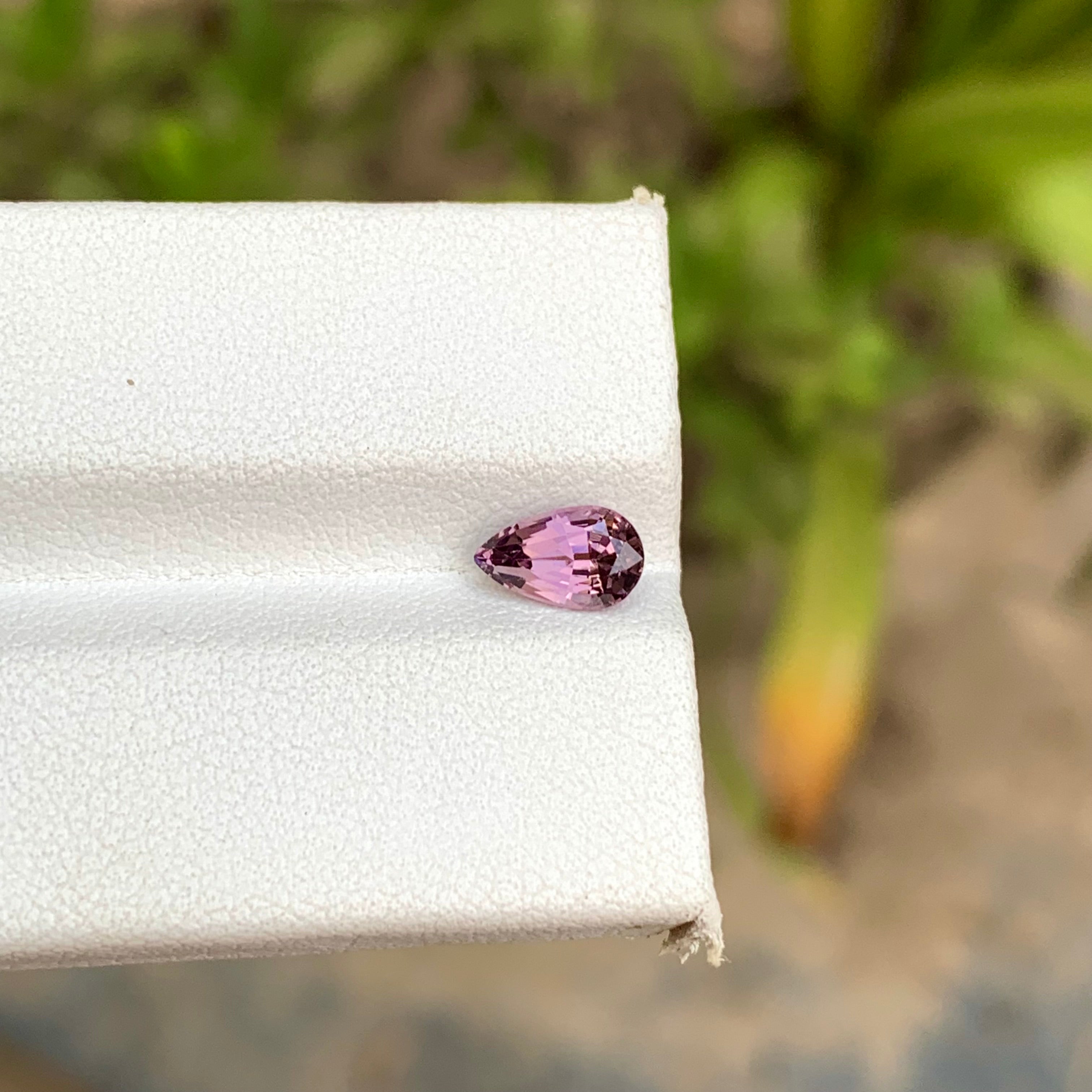 1.00 Carats Natural Cadillac Pink Spinel Teardrop Shape