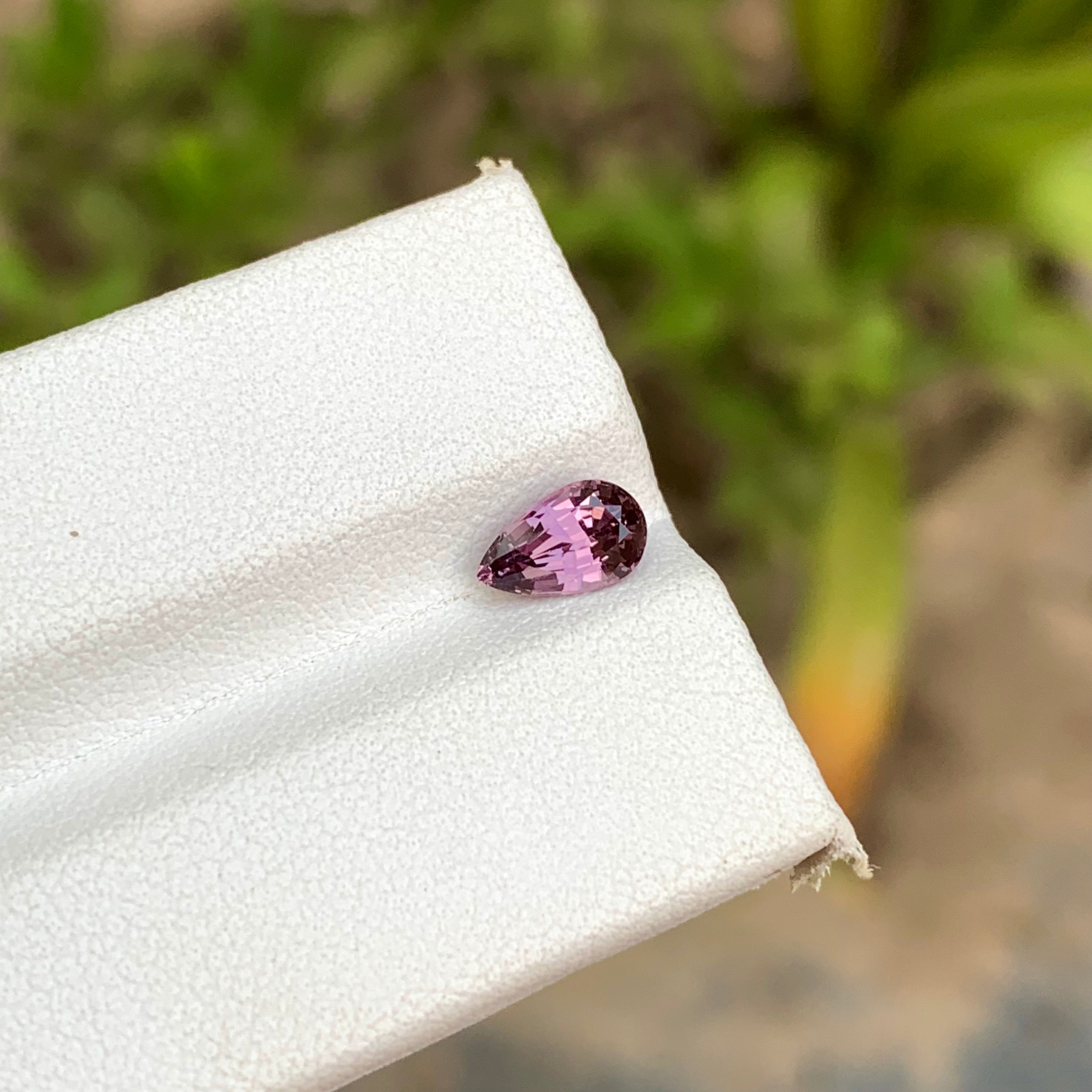 1.00 Carats Natural Cadillac Pink Spinel Teardrop Shape