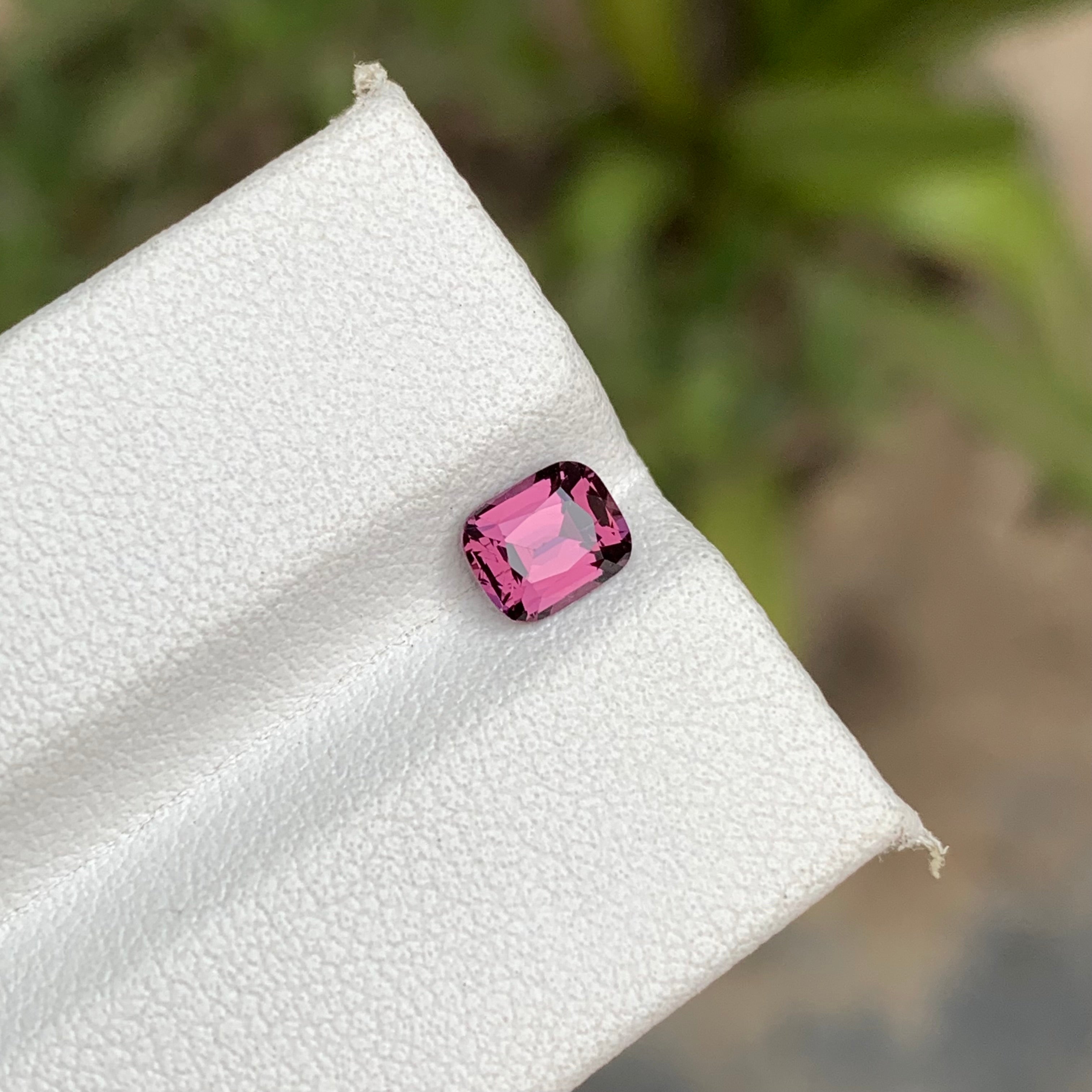 0.85 Carats Raspberry Pink Spinel Cushion Cut Natural Loose Stone