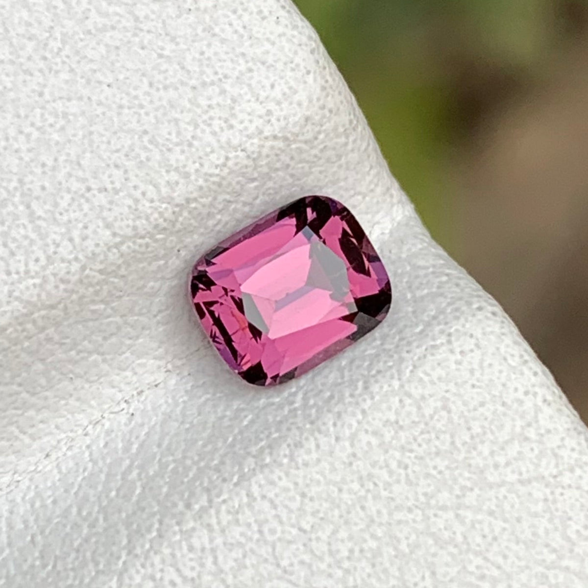 0.85 Carats Raspberry Pink Spinel Cushion Cut Natural Loose Stone