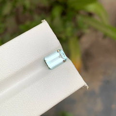 1.65 Carats Loose Pakistani Aquamarine Emerald Cut