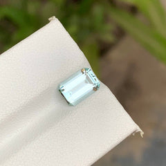 1.65 Carats Loose Pakistani Aquamarine Emerald Cut