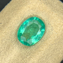 1.15 Ct Oval Cut Emerald Stone - Loose Natural Precious Gemstone
