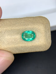 1.15 Ct Oval Cut Emerald Stone - Loose Natural Precious Gemstone