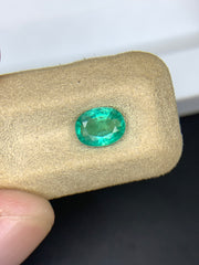 1.15 Ct Oval Cut Emerald Stone - Loose Natural Precious Gemstone
