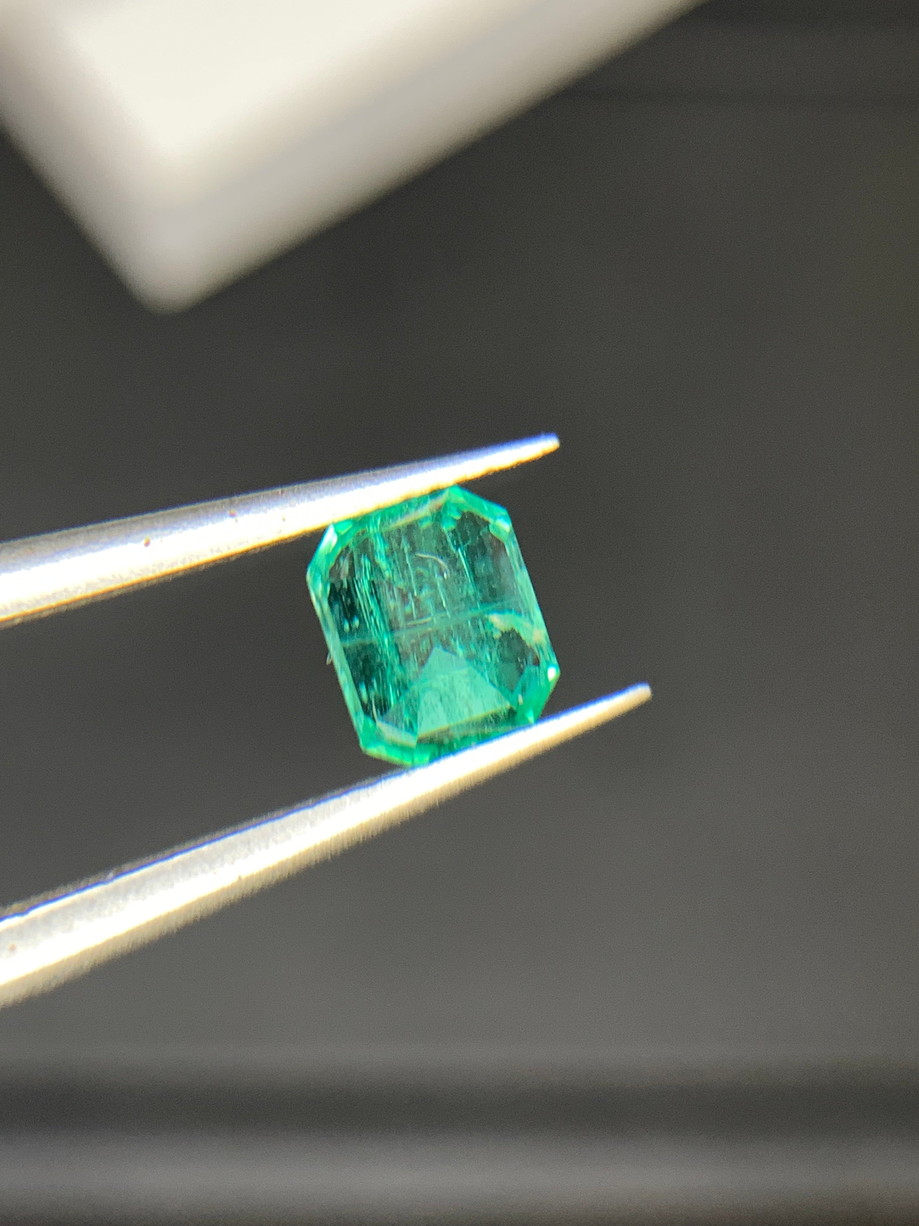 0.70 Carats Bright Green Panjshir Emerald - Natural Loose Afghan Gemstone