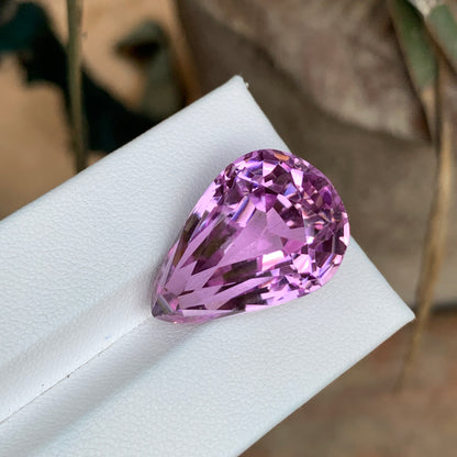 31.90 Carats Gigantic Kunzite Stone Pear Shape