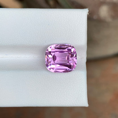 7.30 Carats Loose Kunzite Cushion Shape