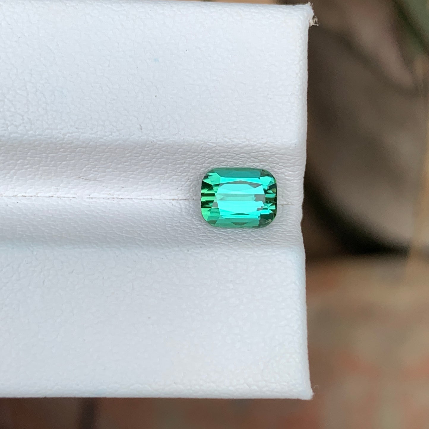 1.35 Carats Bluish Green Tourmaline Stone