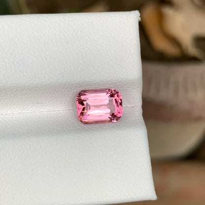 2.25 Carats Pink Tourmaline Cushion Shape
