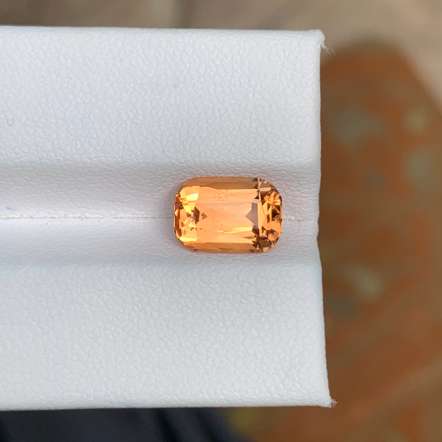 3.55 Carats Bright Orange Topaz