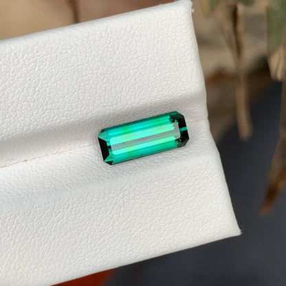 2.55 Carats Bluish Green Tourmaline