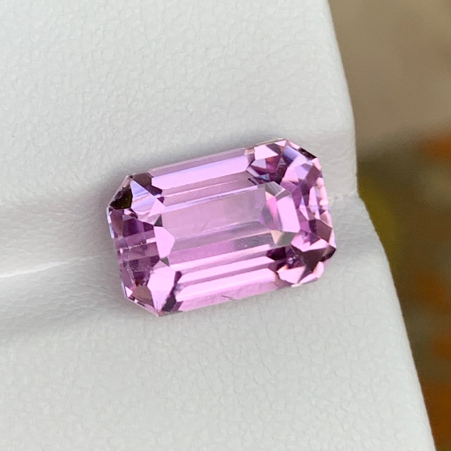 Emerald Cut Kunzite Stone
