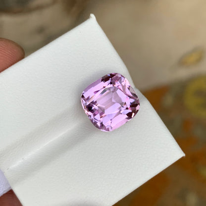 9.10 Carats Kunzite Stone Cushion Cut