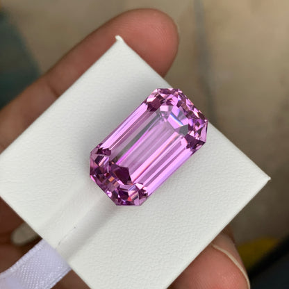 Kunzite Big Emerald Cut Stone