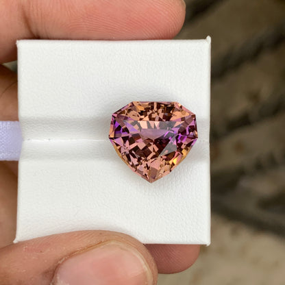 10.9 Carats Heart Shaped Bolivian Ametrine