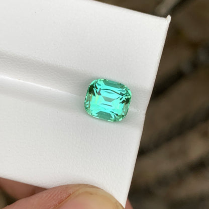 2.65 Carats Bright Lagoon Green Tourmaline
