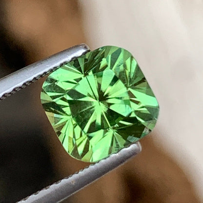 Green Tourmaline Precision Cut