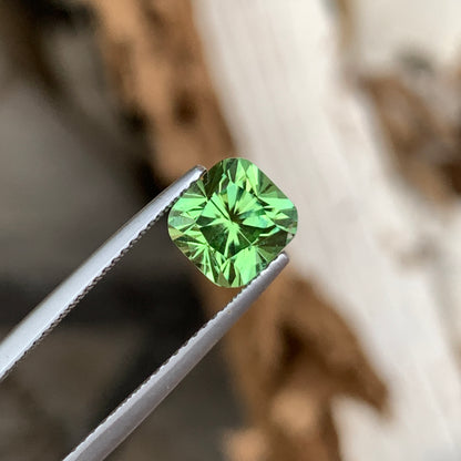 2.40 Carats Green Tourmaline Precision Cut