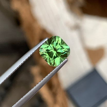 2.40 Carats Green Tourmaline Precision Cut