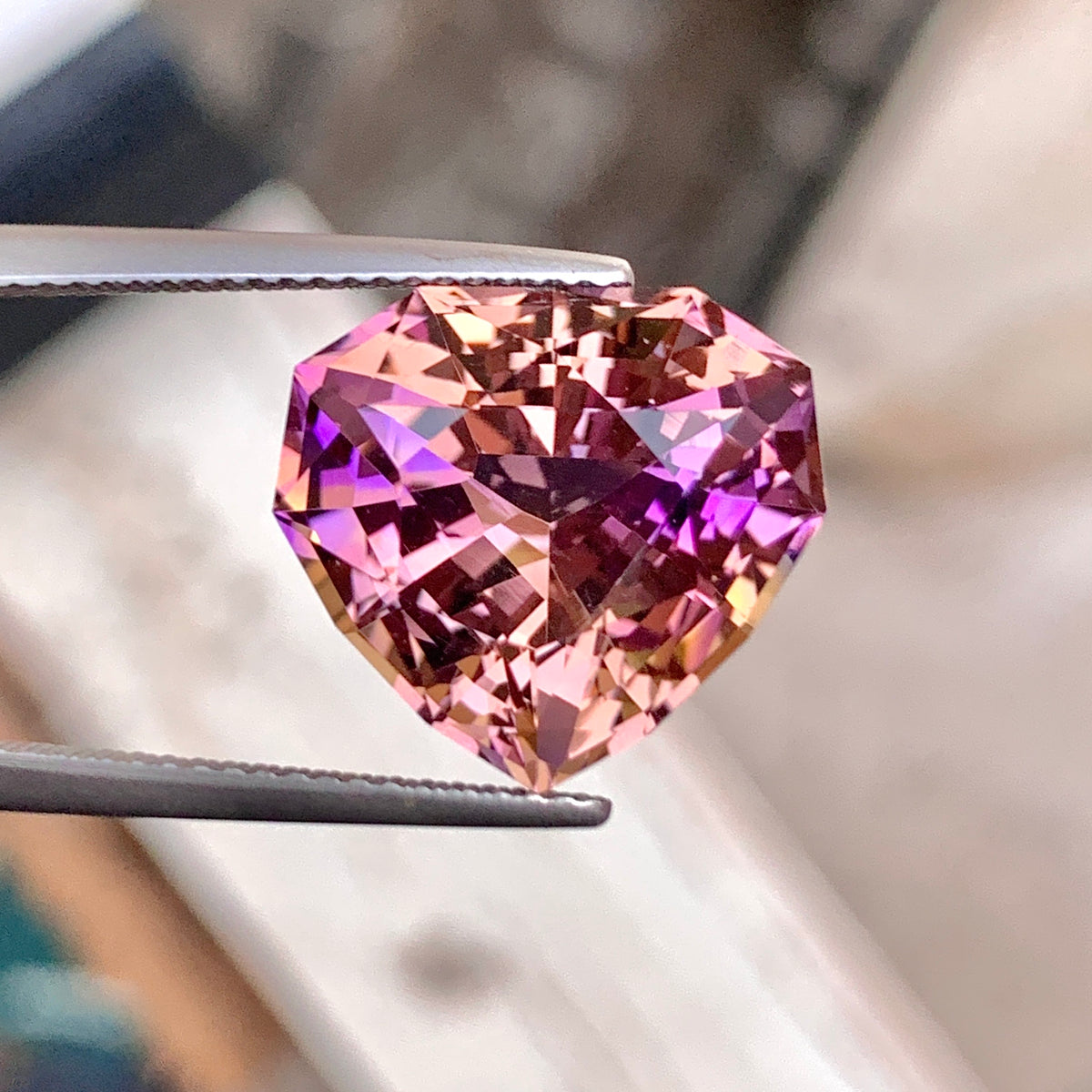 Heart Shaped Ametrine Bolivian