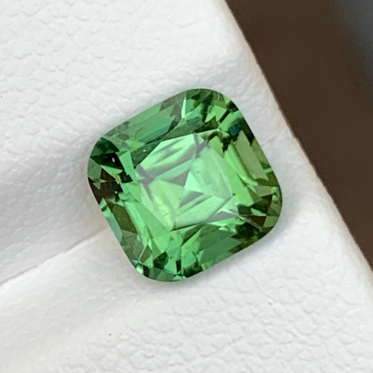 Green Tourmaline Cushion Cut