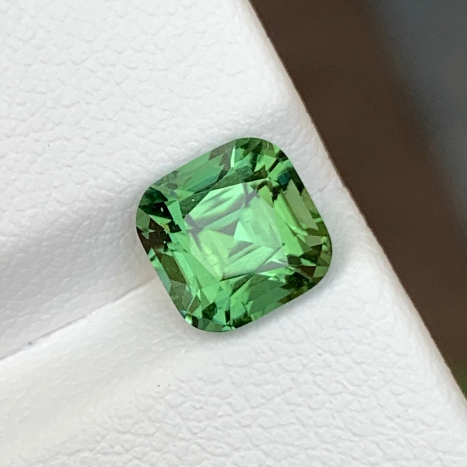 Green Tourmaline Cushion Cut