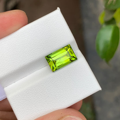 Baguette Shape Peridot