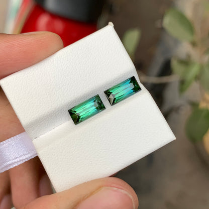 Tourmaline Pair Bluish Green