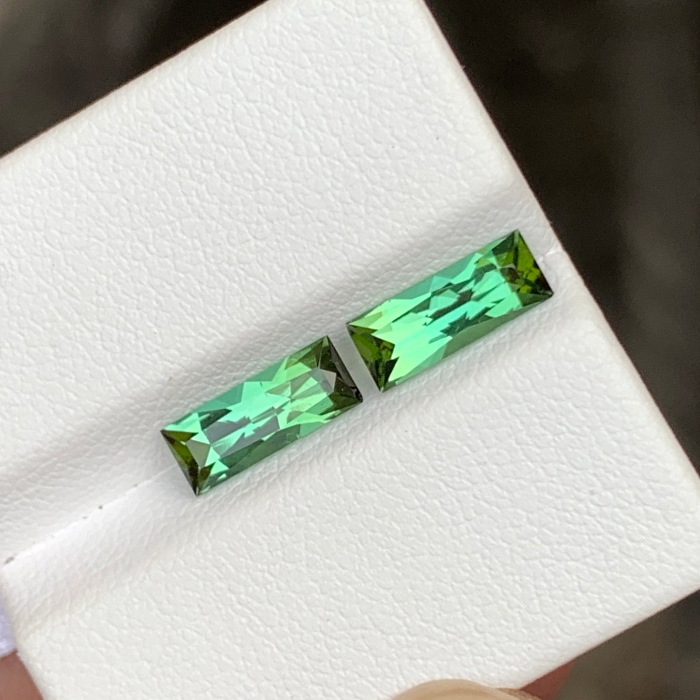 Tourmaline Pair Bluish Green