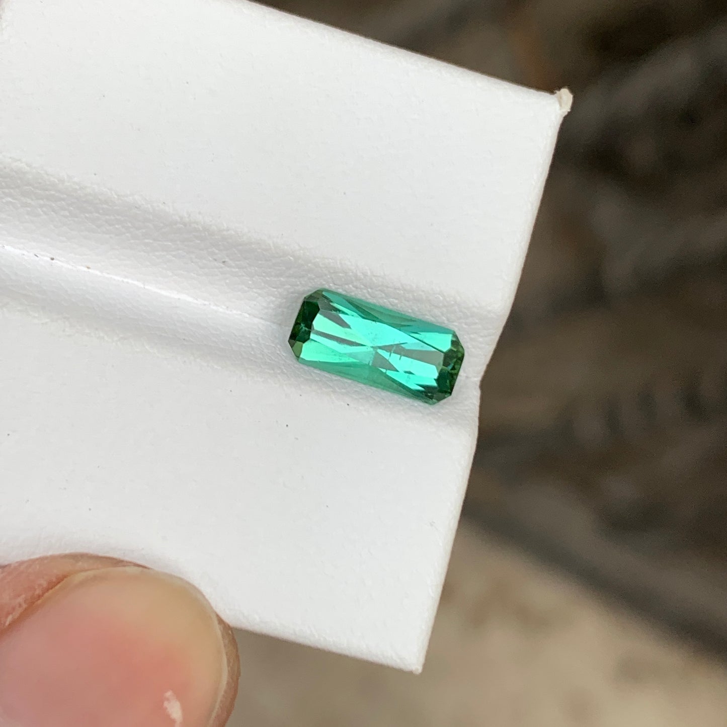 Bluish Green Tourmaline Stone