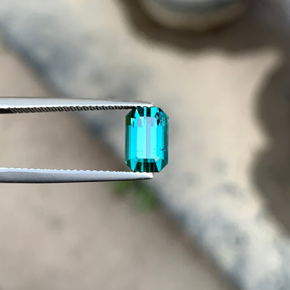 2.25 Ct Blue Tourmaline Stone | Natural Loose Blue Tourmaline Gemstone