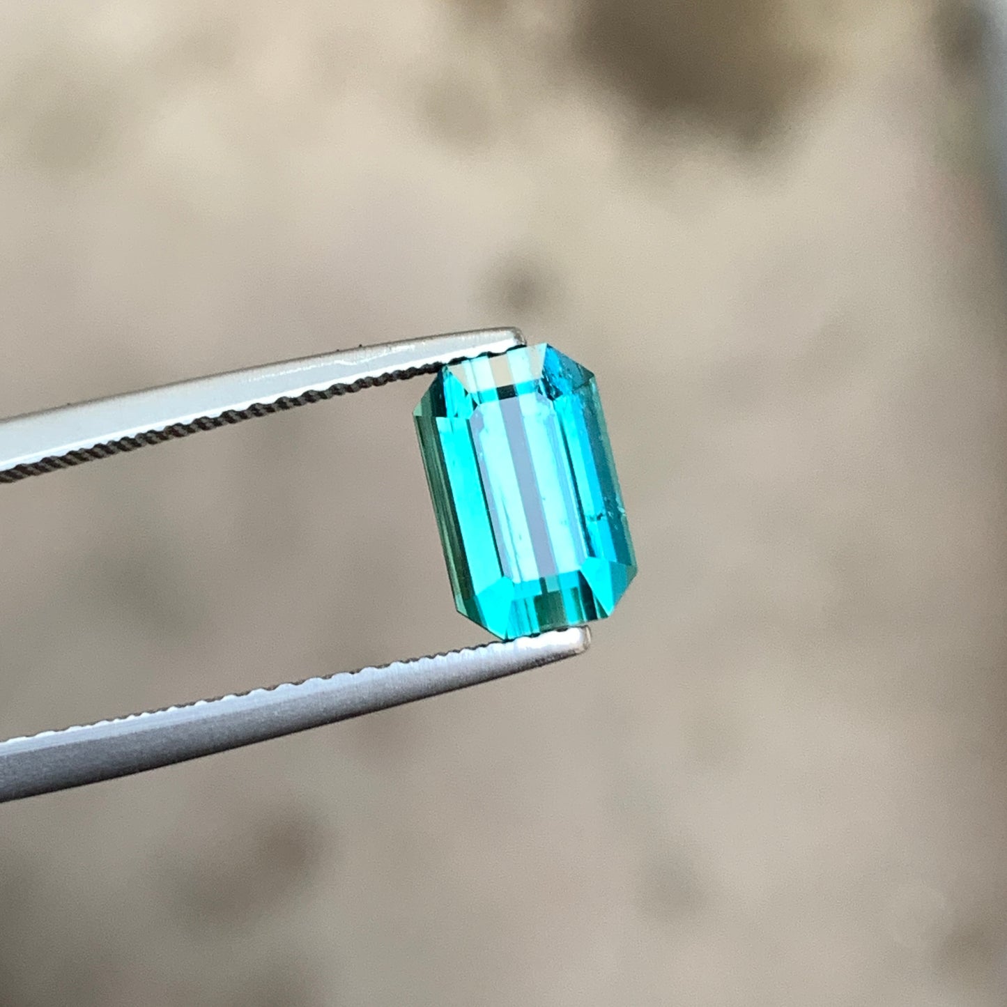 2.25 Ct Blue Tourmaline Stone | Natural Loose Blue Tourmaline Gemstone